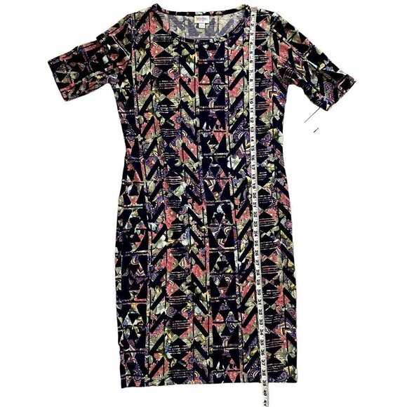 NWT | Lula Roe | Black Printed T-Shirt Dress | Size: Large - Picture 8 of 8